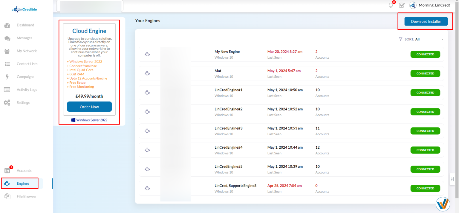 Engine Management – LinkedSavvy Knowledgebase