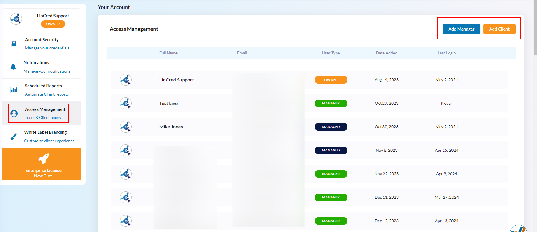 Enterprise Features – LinkedSavvy Knowledgebase